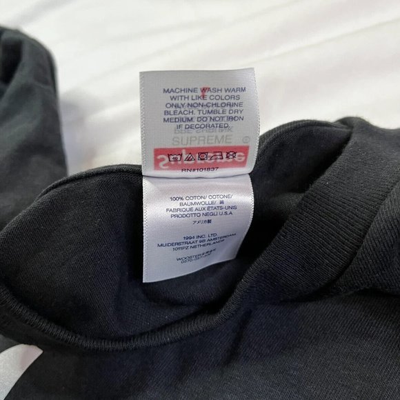 Supreme Arabic Box Logo Tee Black Size L - Picture 3 of 4